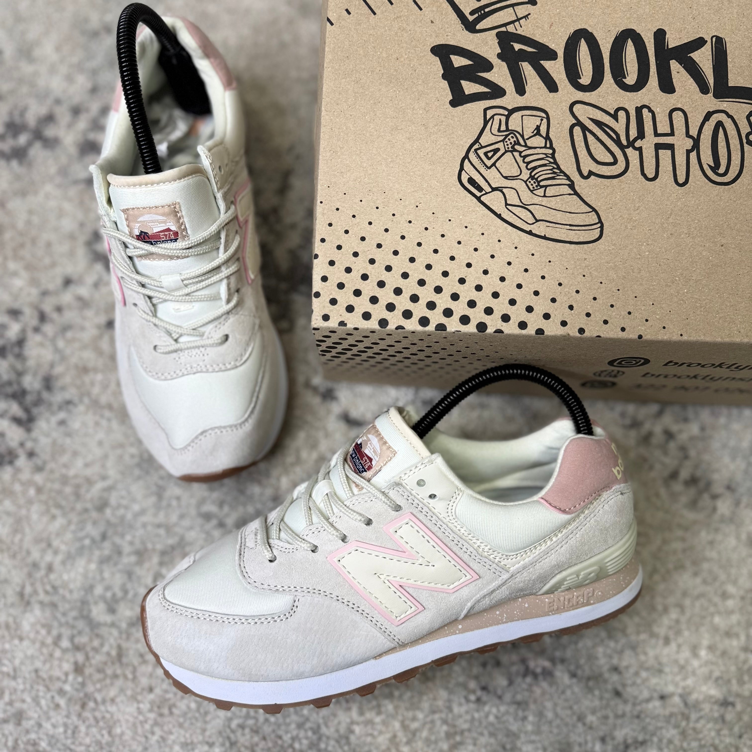 NEW BALANCE 574 - BEIGE ROSA (AAA)