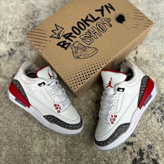 RETRO 3 - BLANCO/ROJO