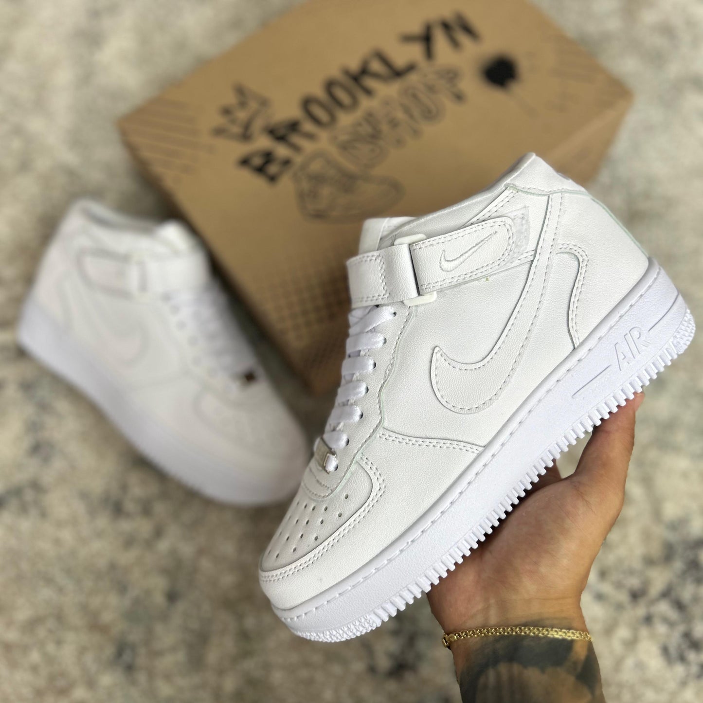 BOTA AF1 - TODA BLANCA